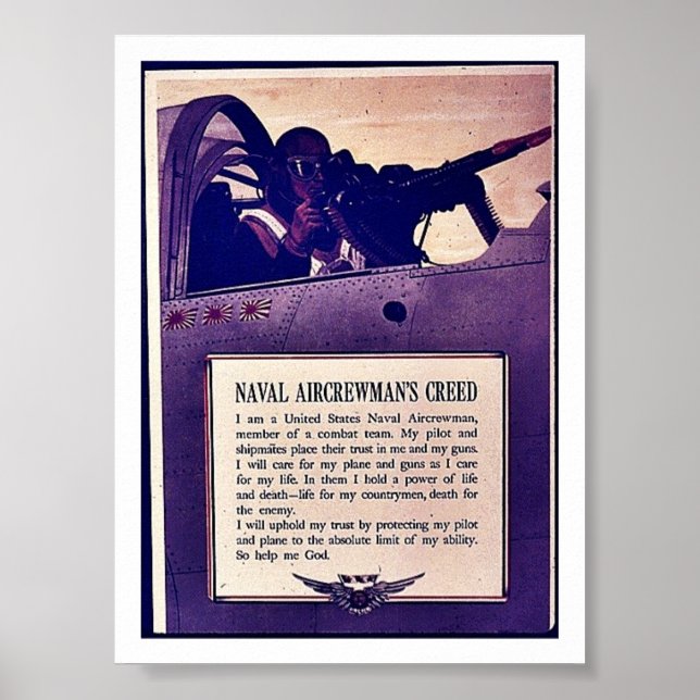 Póster Naval Aircrewman'a Creed (Frente)