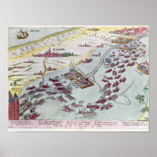 Póster Naval Combat off the Coast of The Hague