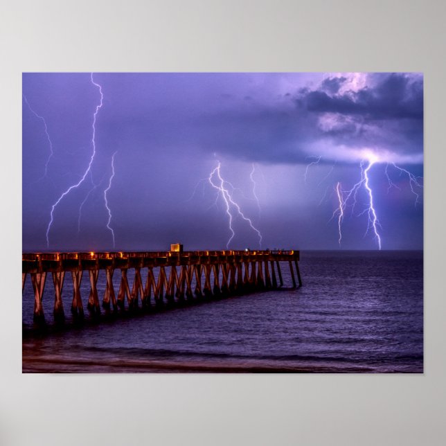 Póster Navarre Florida Lightning Storm (Frente)