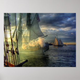 Póster Nave alta de señora Washington