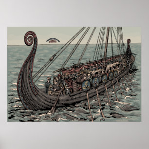 Póster Nave de Oseberg