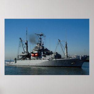 Póster Nave de USS Safeguard", del salvamento y de