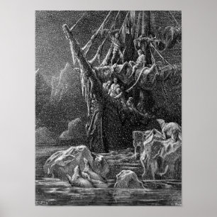 Póster Nave en Antartica