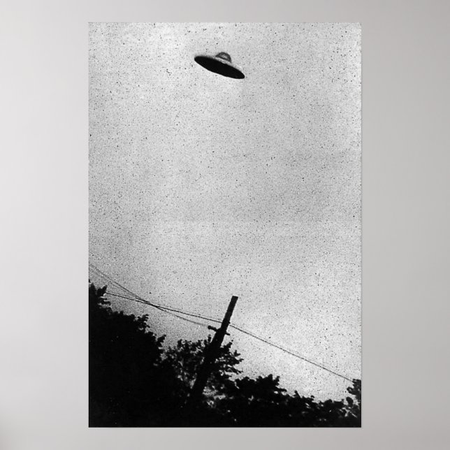 Póster Nave espacial extraterrestre alienígena UFO Top Se (Frente)