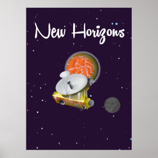 Póster Nave espacial New Horizons en Pluto Post Card