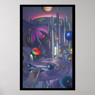 Póster Nave espacial Pinball, Clase Galaxy