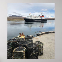 Póster Navegación en ferry a Islay, Escocia