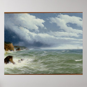 Póster Navegación en mar abierto, 1882 (petróleo sobre li