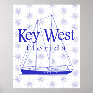 Póster Navegación por el oeste de Florida