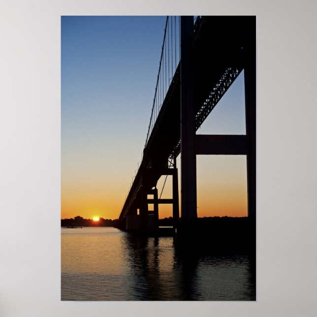 Póster Navegación y salida de la isla de Newport Rhode (Frente)
