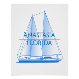 Póster Navegador náutico costero de Anastasia