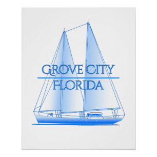 Póster Navegador náutico costero de Grove City