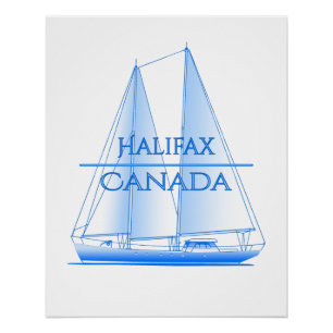 Póster Navegador náutico costero de Halifax