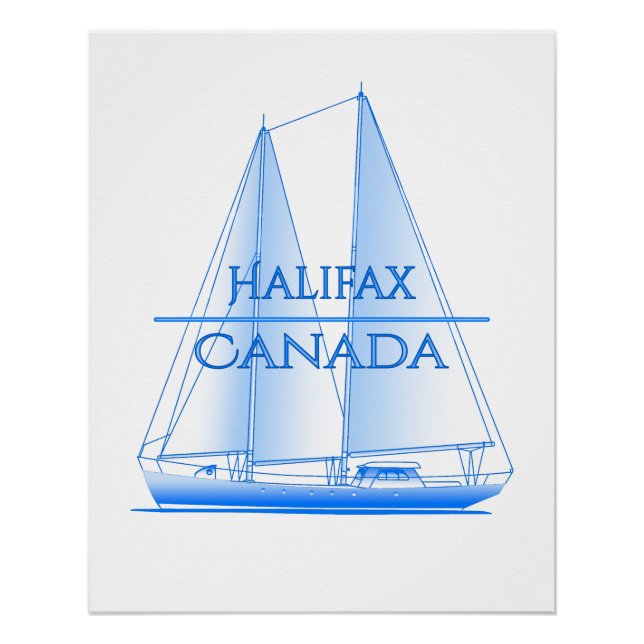 Póster Navegador náutico costero de Halifax (Anverso)