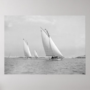 Póster Navegando cerca de Marblehead, 1901