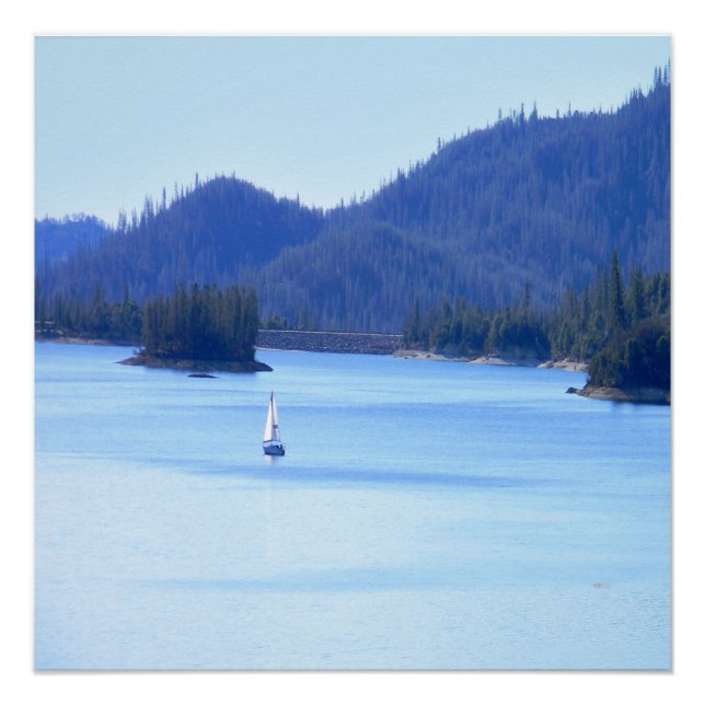 Póster Navegando hacia las montañas... (Anverso)