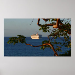 Póster Navegar en las vacaciones de crucero Sunset I