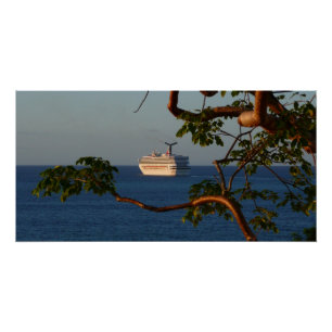 Póster Navegar en las vacaciones de crucero Sunset I