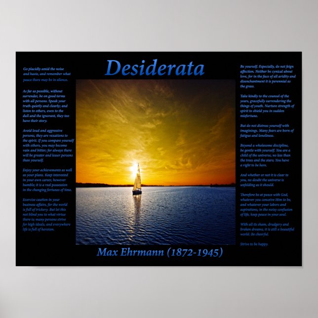 Póster Navegar lejos de azul (Frente)