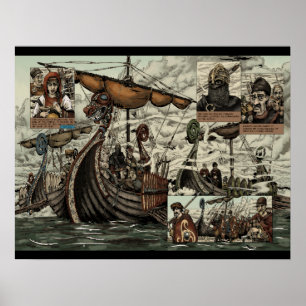 Póster Naves de Viking