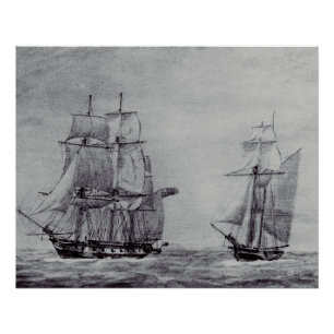 Póster Naves Gráficas de Arte Fino Oceanic Trek