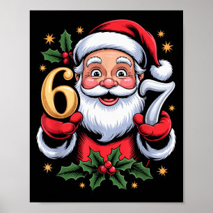Póster Navidad 67 divertida Xmas Seis Siete Suéter Feo 6-