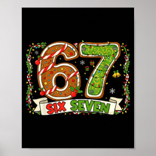 Póster Navidad 67 Xmas Gen Rizzmas 6 7 Santa Brainrot M