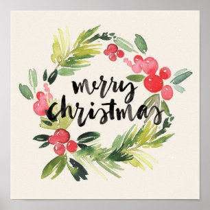Póster Navidad Acuarela - Morrillo de Navidad