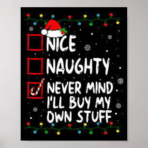 Póster Navidad Bien Malo No Importa Compraré Lo Mío 