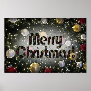 Póster Navidad Brillante