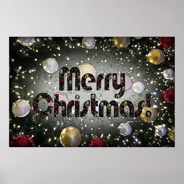 Póster Navidad Brillante (Frente)