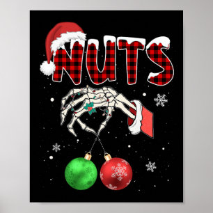 Póster Navidad Castañas Navidades de nueces de pecho Dive