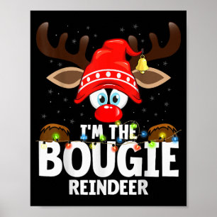 Póster Navidad Coincidente Soy El Reno Bougie 