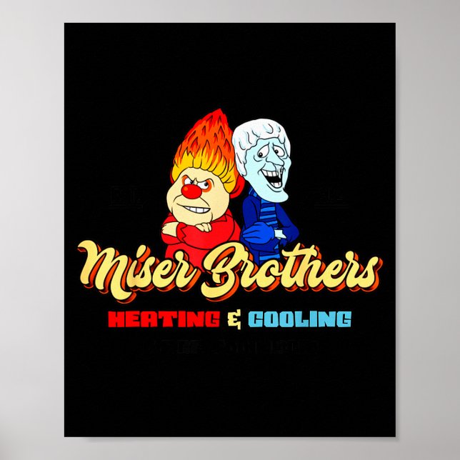 Póster Navidad de Brothers Heating & Cooling (Frente)