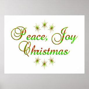 Póster Navidad de la alegría de la paz