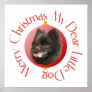 Póster Navidad de Pomerania