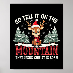 Póster Navidad, Díganle En La Montaña Que Jesucristo