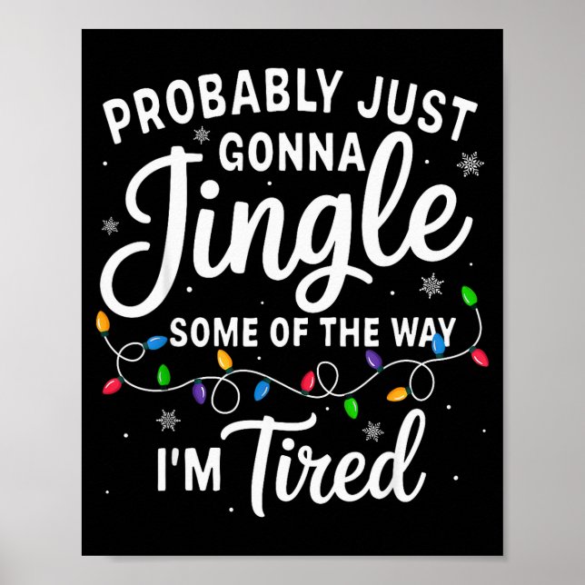 Póster Navidad Divertida Probablemente Repique Parte Del  (Frente)