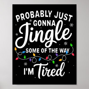Póster Navidad Divertida Probablemente Suene Un Poco De L