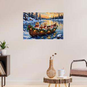 Póster Navidad en Barco de Pomerania