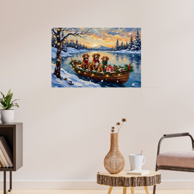 Póster Navidad en Barco Vizsla Fiesta (Salón 3)