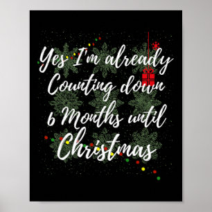 Póster Navidad En Julio Cuenta Regresiva De Navidad