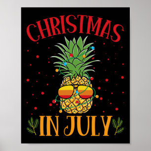 Póster Navidad En Julio Piña Verano Fiesta 