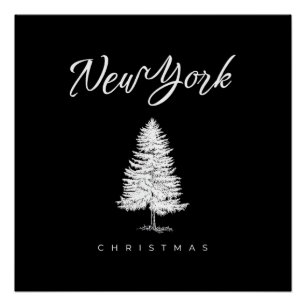 Póster Navidad en Nueva York