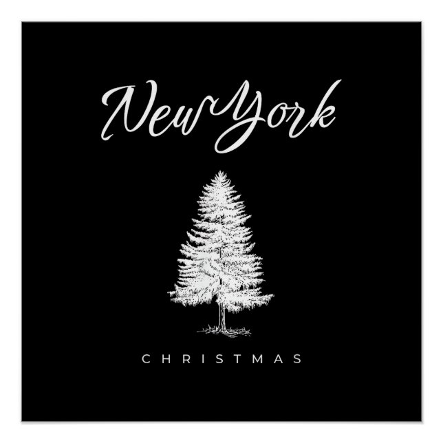 Póster Navidad en Nueva York (Anverso)