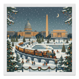 Póster Navidad en Washington, D. C.