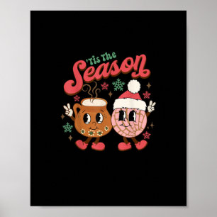 Póster Navidad Es La Temporada Mexicana Concha Pan Dulce
