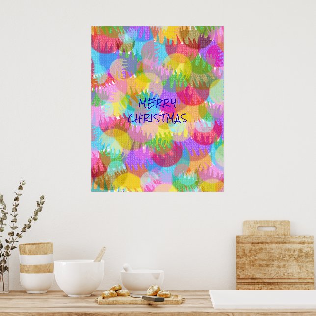 PÓSTER NAVIDAD FERRY DE COLORES ESPARTAMENTE PERSONALIZAD (Cocina)