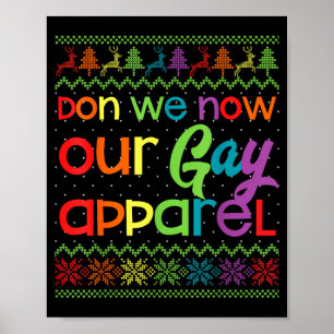 Póster Navidad Gay Divertida Lgbt Don Nosotros Ahora Nues