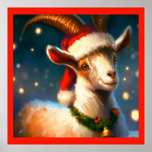 Póster Navidad Goat 2